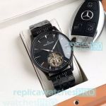 High Quality Copy Jaeger-LeCoultre Black Face Black Stainless Steel Watch